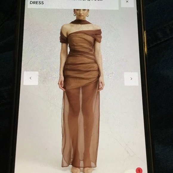 Dresses & Skirts - Tojha Marceline Asymmetrical Brown Dress